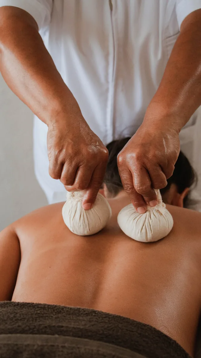 A restorative herbal compress treatment